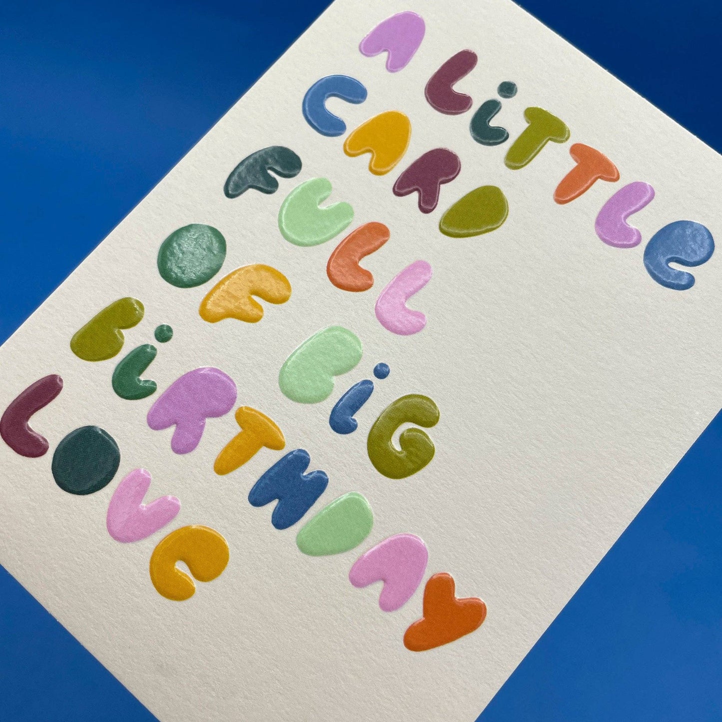 Little card full of big Birthday Love card