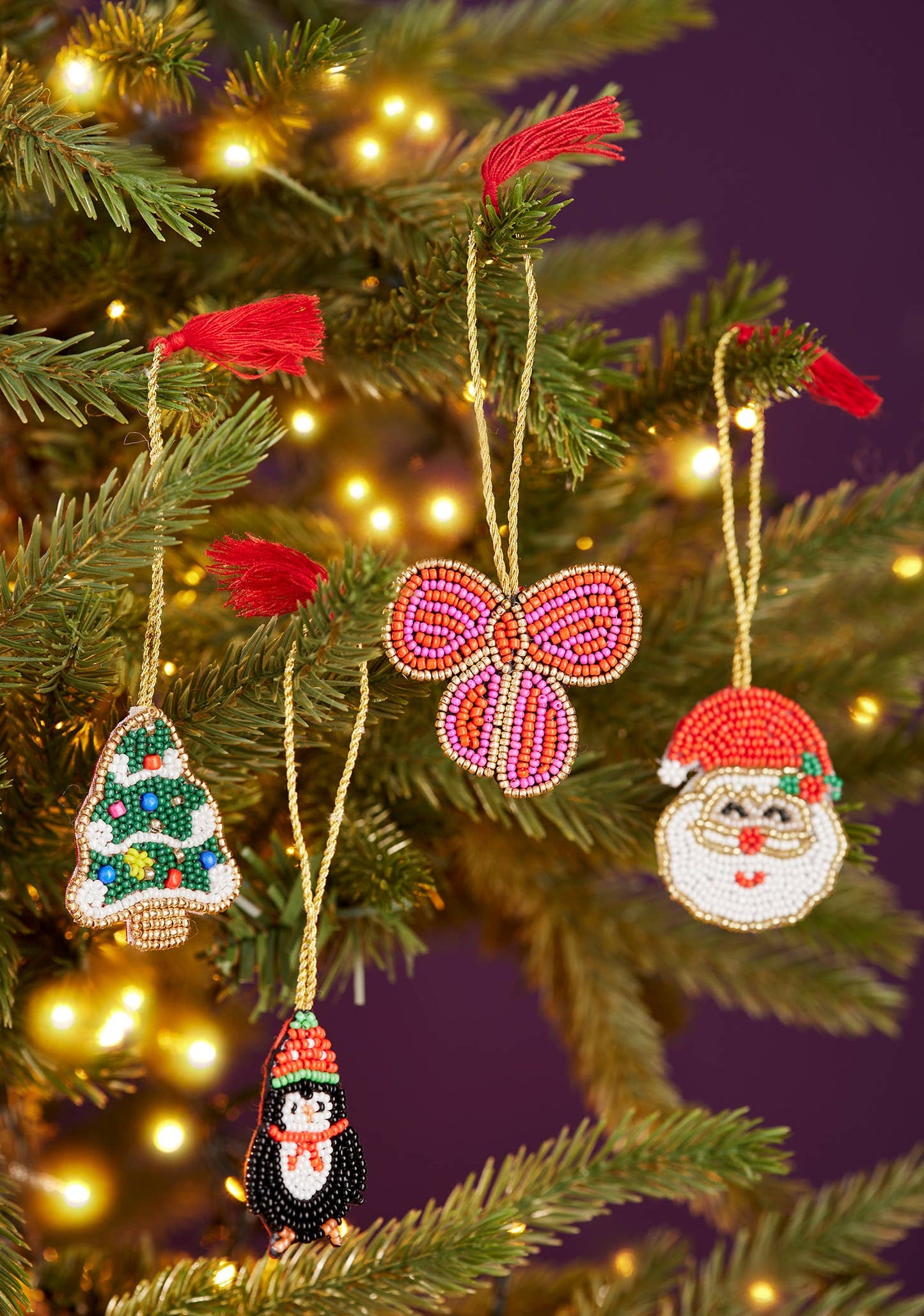 Christmas Tree Beaded Decoration