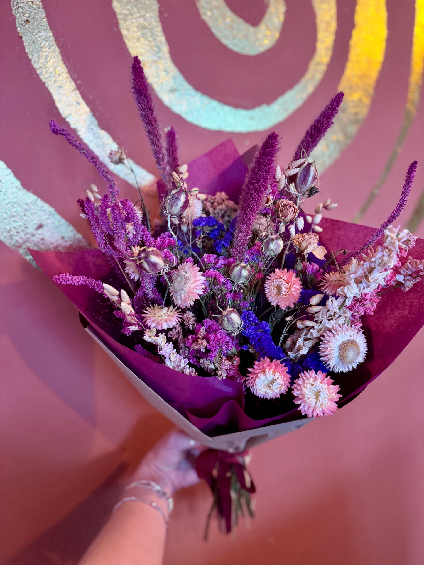 Everlasting Valentines Dried Bouquet Large