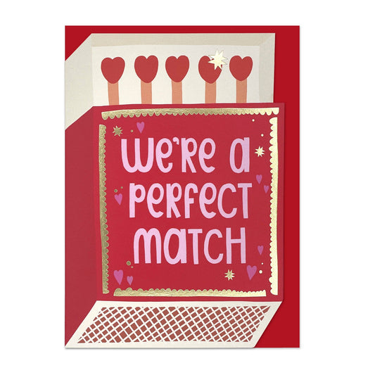 We're a perfect match card