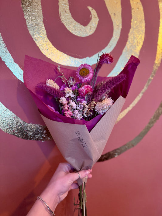 Valentines Bundle 4 - Dried Flowers, Large Cacao, Card