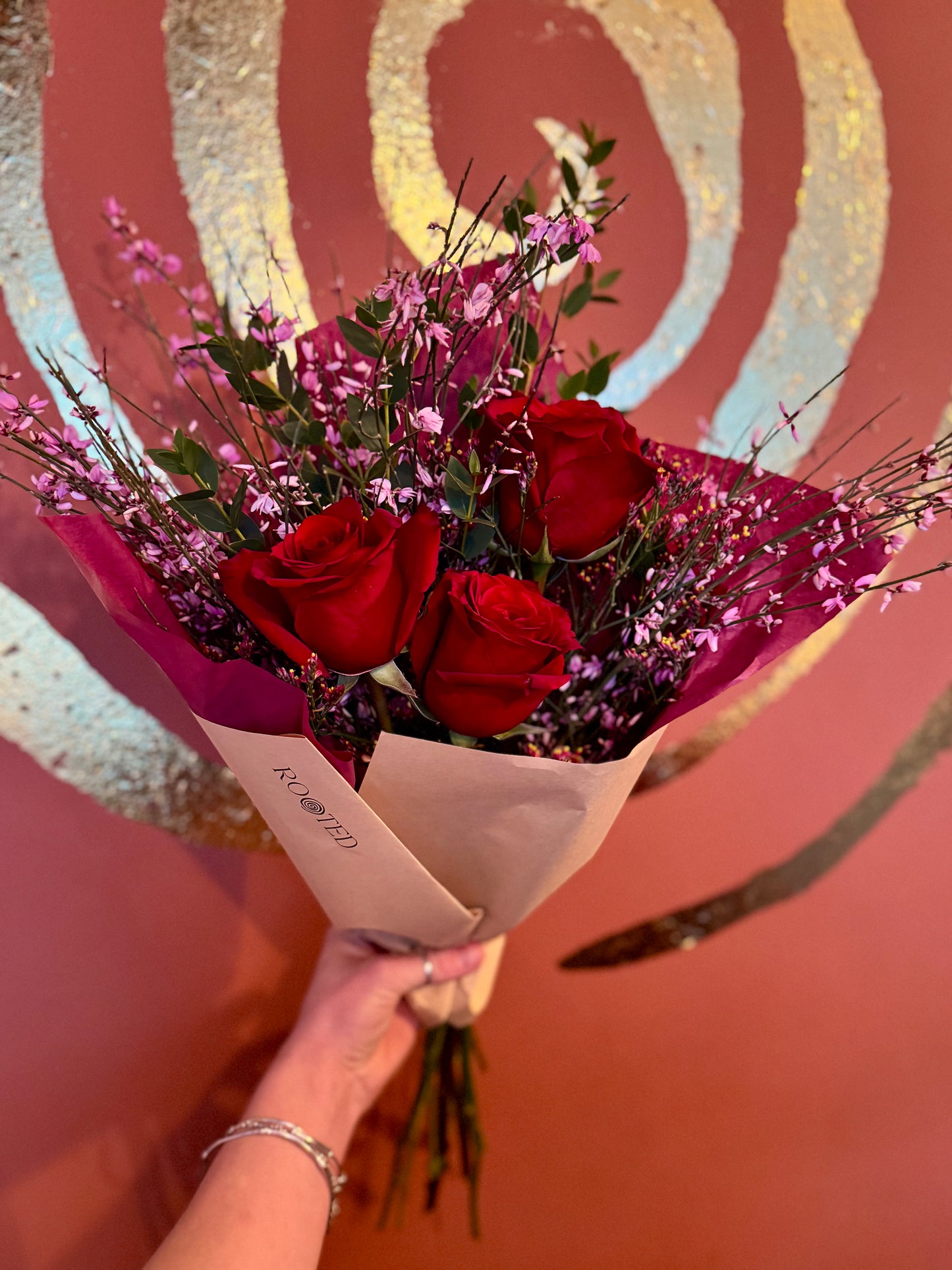 Valentines Bundle 3 - Fresh Flowers, Cacao, Card