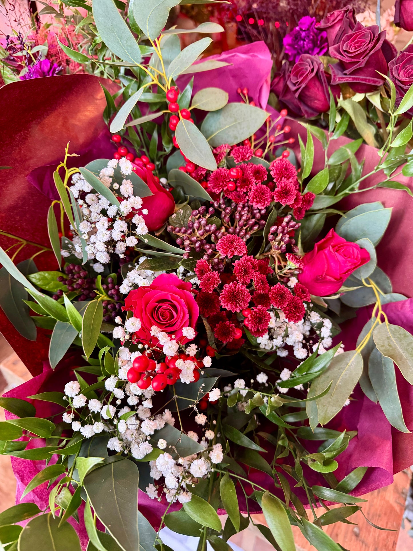 Fresh Christmas Berry Bouquet Medium