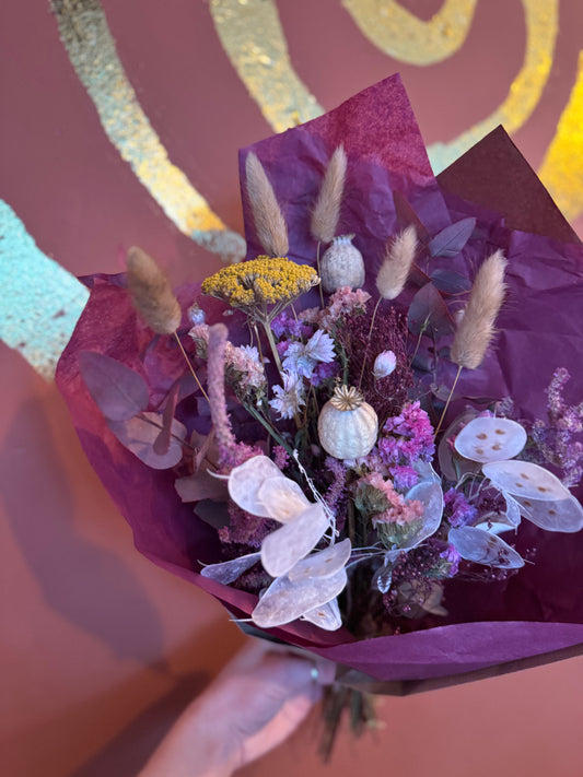 Everlasting Dried Bouquet - Pinks & Whites