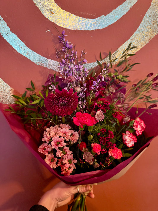 Fresh Bouquet Purple & Reds