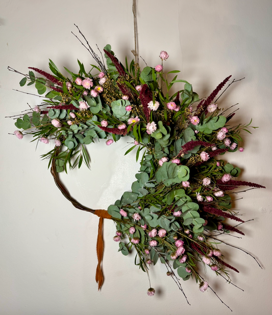 Lush Large Dried Flower Wreath