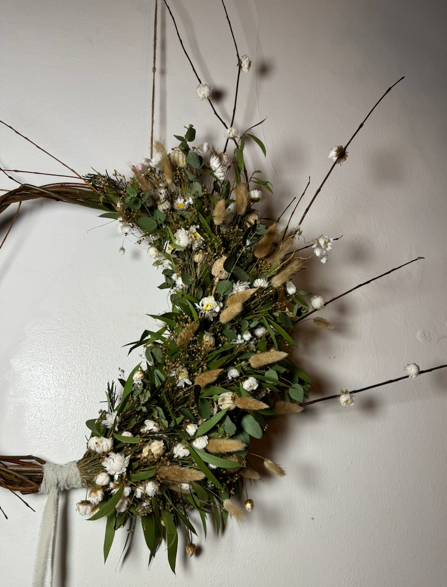 Winterscape Dried Flower Wreath