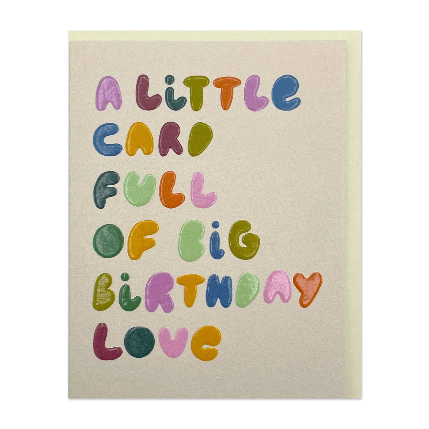 Little card full of big Birthday Love card