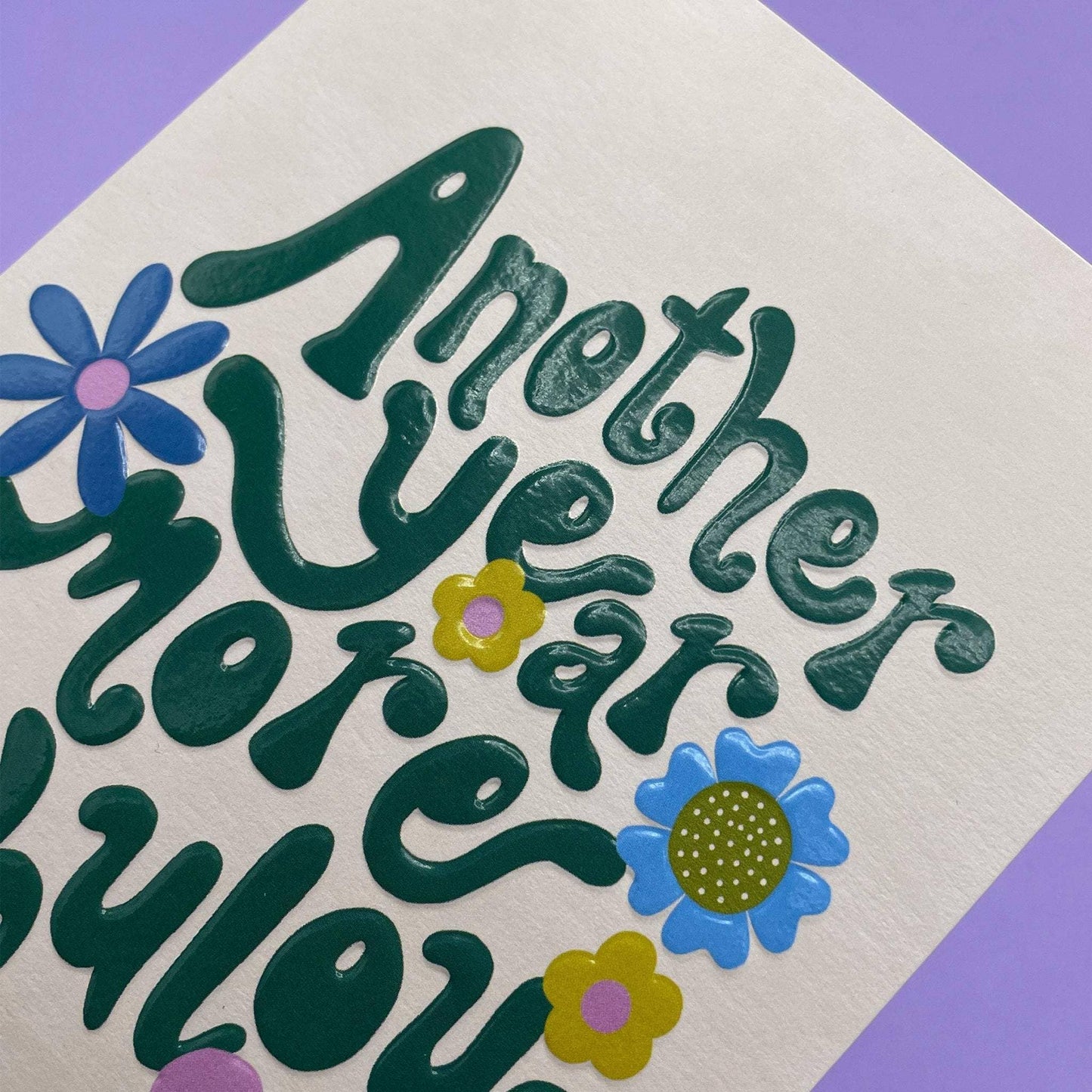 Another Year More Fabulous Birthday Card