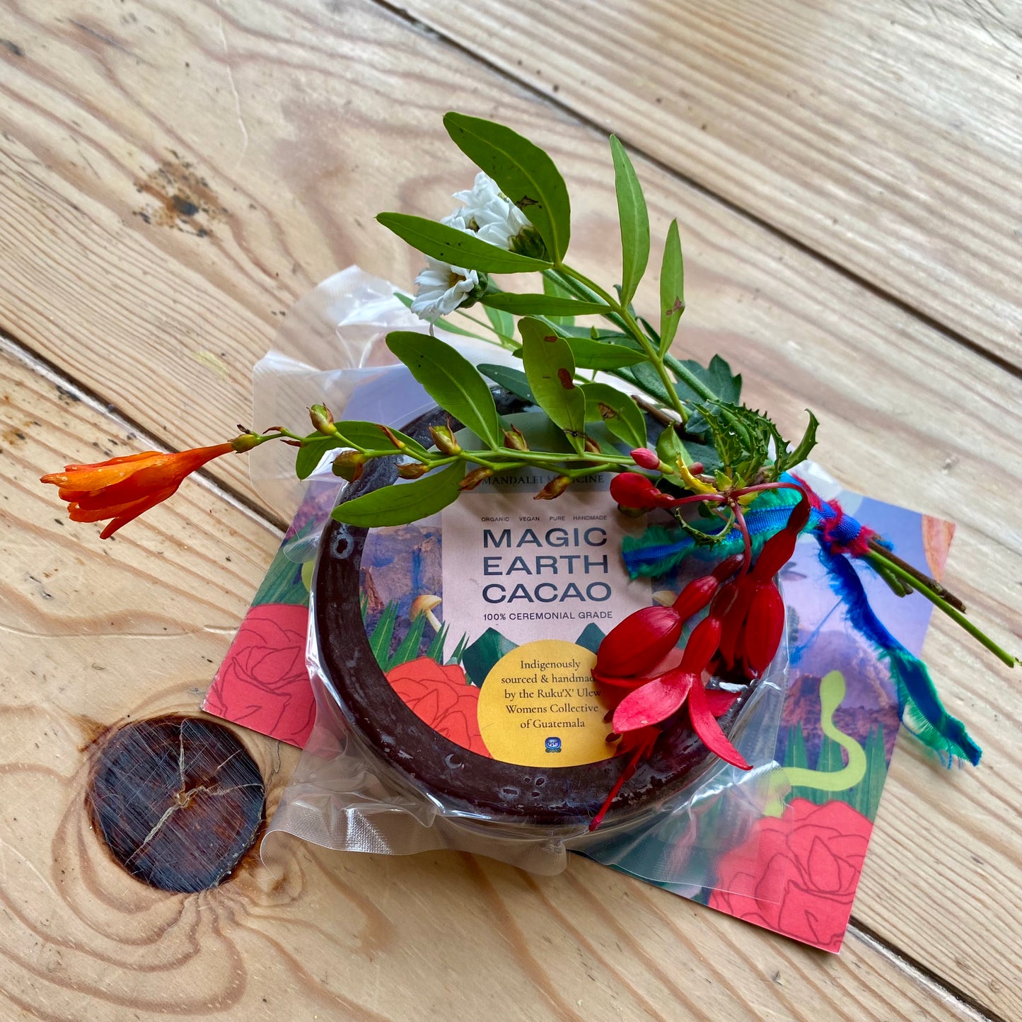 Valentines Bundle 6 - Dried Flowers, Cacao, Card